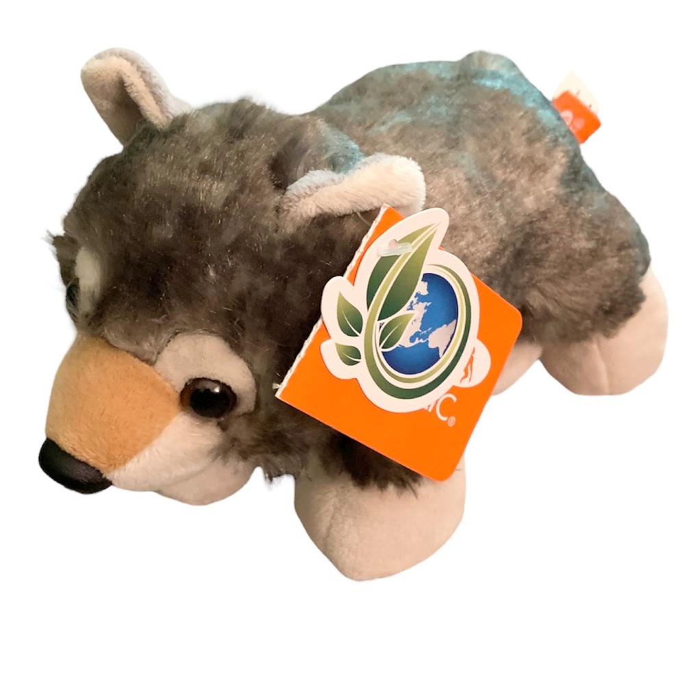 Wild Republic New with Tags Grey Wolf Soft Plush Stuffed Toy 7"